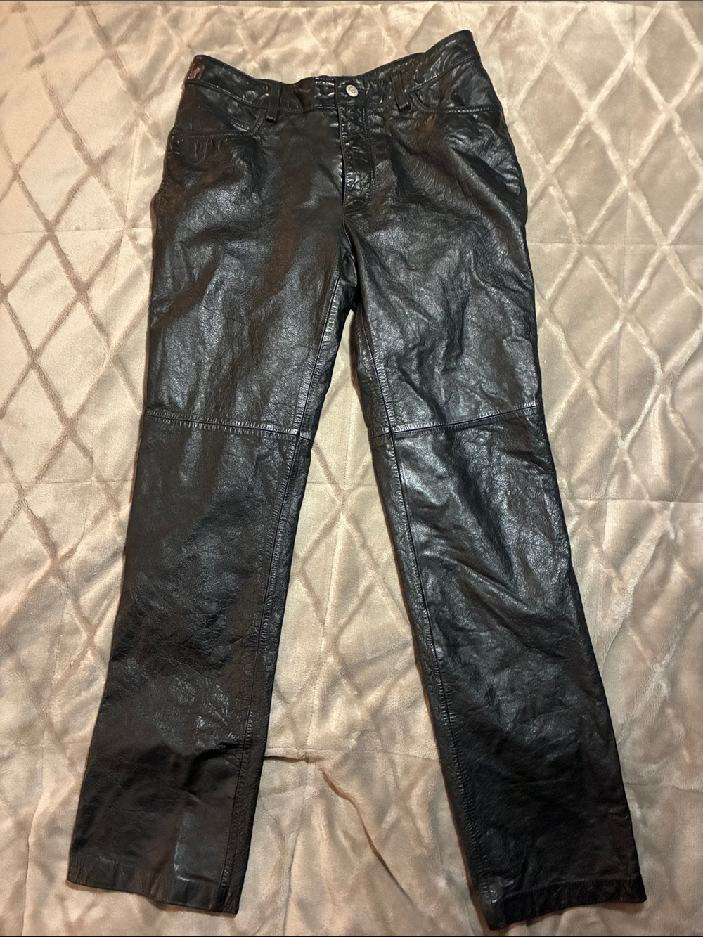 GAP Vintage Y2K Womens Genuine Leather Bootcut Pants Size 8